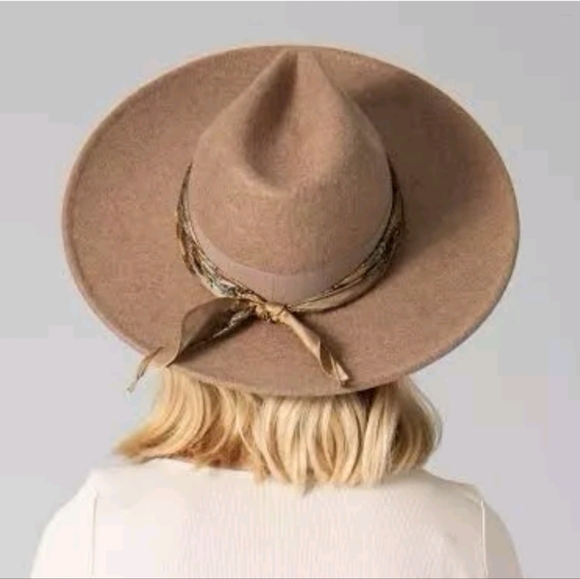 ⚡️Sale NWT Anthro Cover Band Rancher Festival Chic Hat OS - Picture 7 of 11